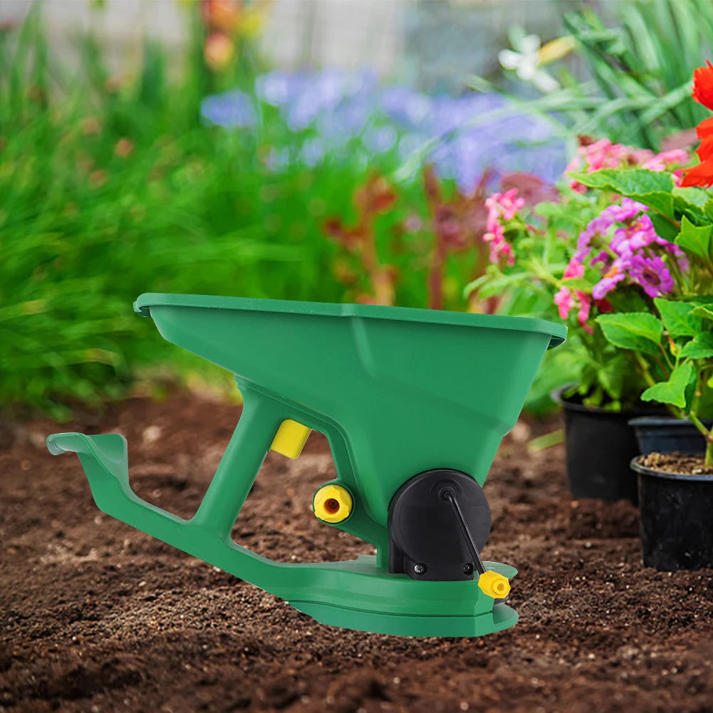 Gardening Seed Spreader Manual Seeder 1.5L Capacity with 5 Gears Adjustable for Sowing Fertilizing Melting Snow for Garden Lawn - THOOBO!
