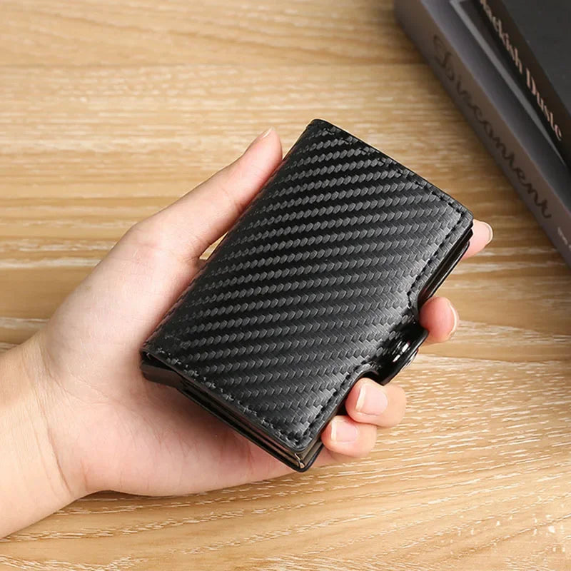 CEXIKA VaultPro – Large Capacity RFID-Blocking Carbon Fiber Magic Wallet for Men 💳🛡️ - THOOBO!