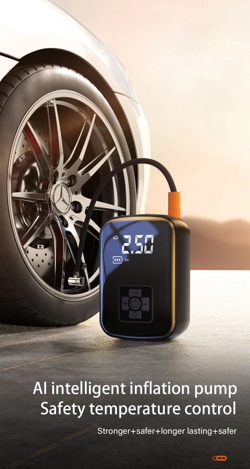 “Pump Commander Pro” Wireless Electric Air Compressor – Inflate Anything, Anywhere, Anytime