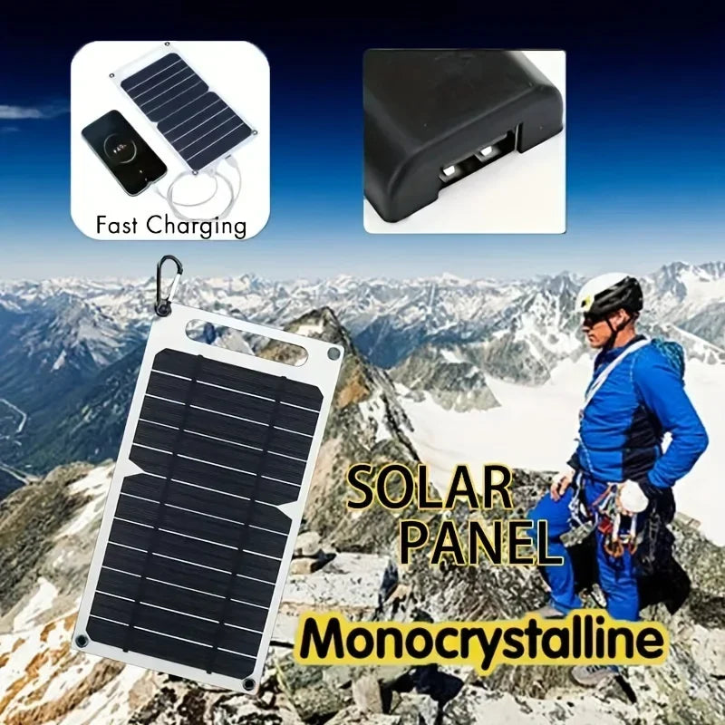 35W Sunpower Portable Solar Panel 5V Solar Plate WithUSB Safe Stabilize Charger ForPower Bank Phone Outdoor Camping Home RV Gift - THOOBO!