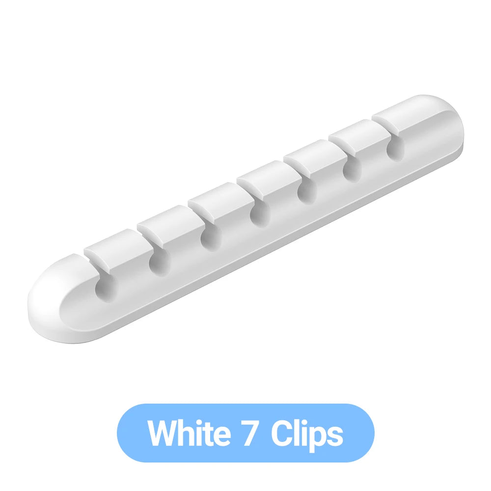 Adhesive Cable Holder Clips Cord Management Wire Organizer for Desktop USB Charging Cable Nightstand Power Cord Mouse Cable - THOOBO!