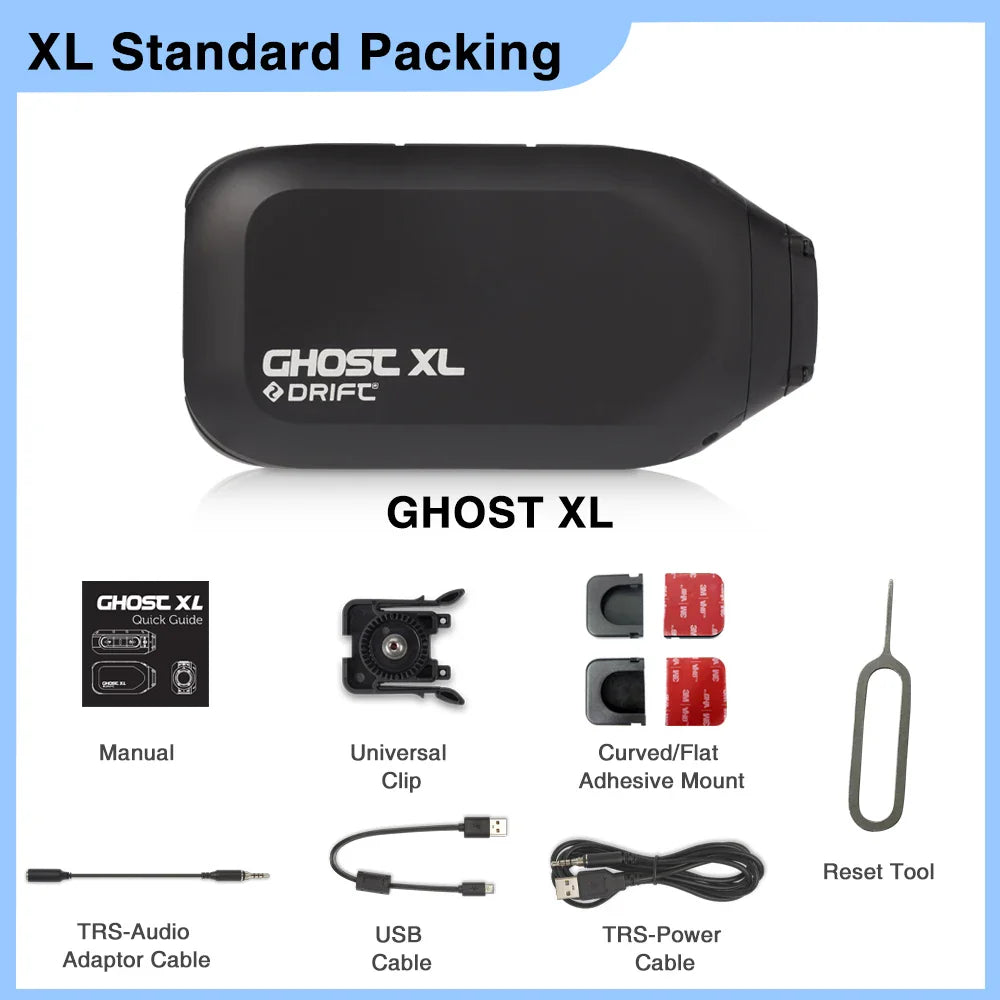 Drift Ghost XL IPX7 Waterproof Action Camera Sport 1080P WiFi Video Cam For Motorcycle Bicycle Helmet Camcorder Sports Camera