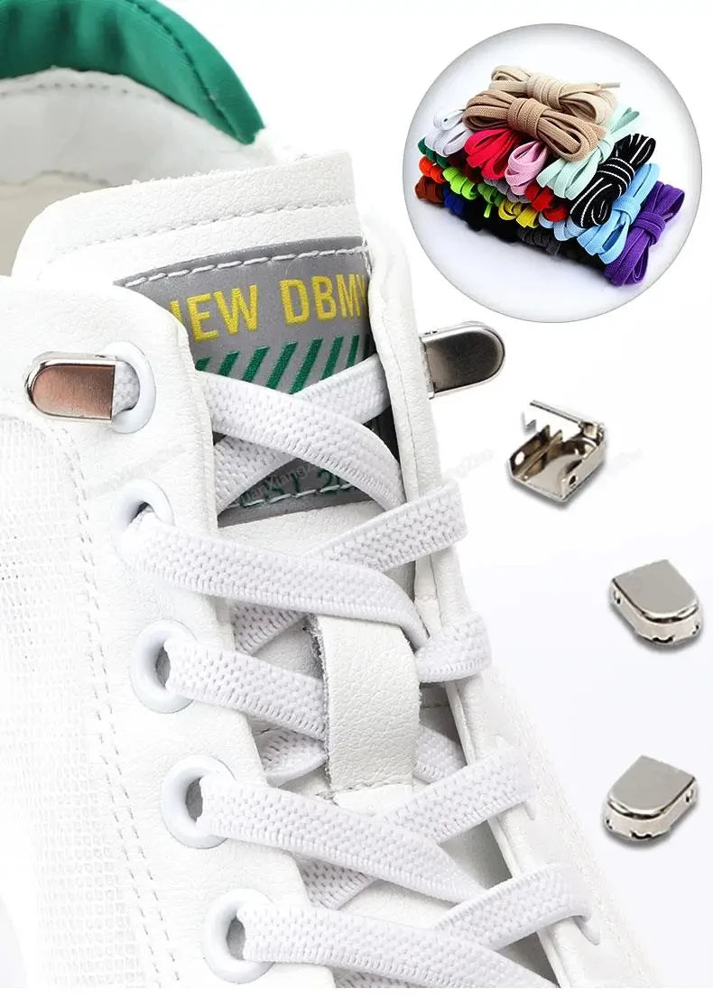 SnapStride Elastic No-Tie Shoelaces – Quick-Fit Laces for Sneakers, Kids & Adults - THOOBO!