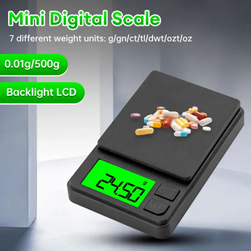 MicroMaster 1000 – Pocket Precision Scale for Food, Jewelry, Powders & Travel Weigh-Ins (0.1g Accuracy, 1000g Max)