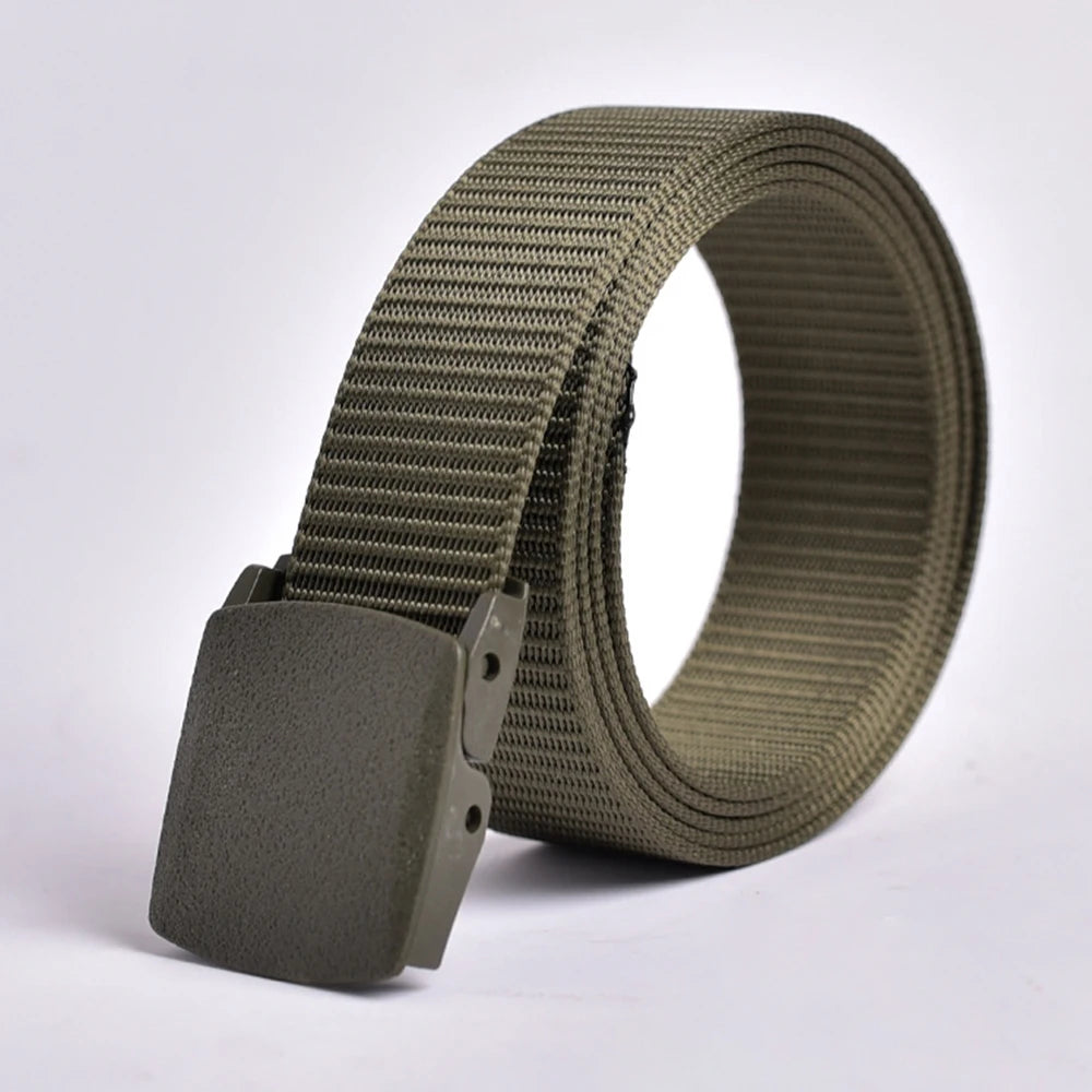 Checkpoint Ghost – Cut-to-Fit Tactical Travel Belt with Plastic Steel Buckle (No Beeps, Just Swagger) - THOOBO!