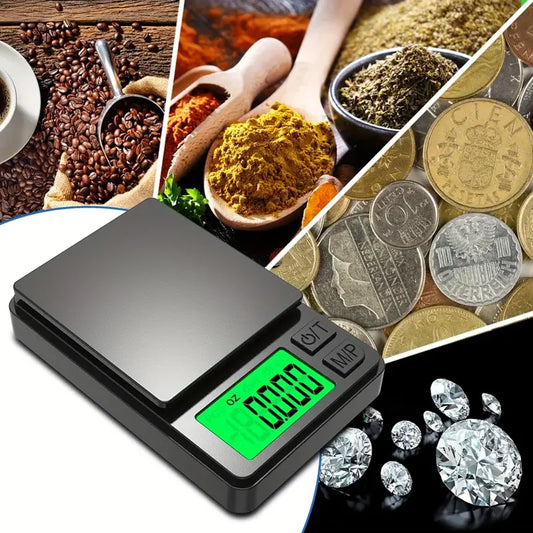 MicroMaster 1000 – Pocket Precision Scale for Food, Jewelry, Powders & Travel Weigh-Ins (0.1g Accuracy, 1000g Max)
