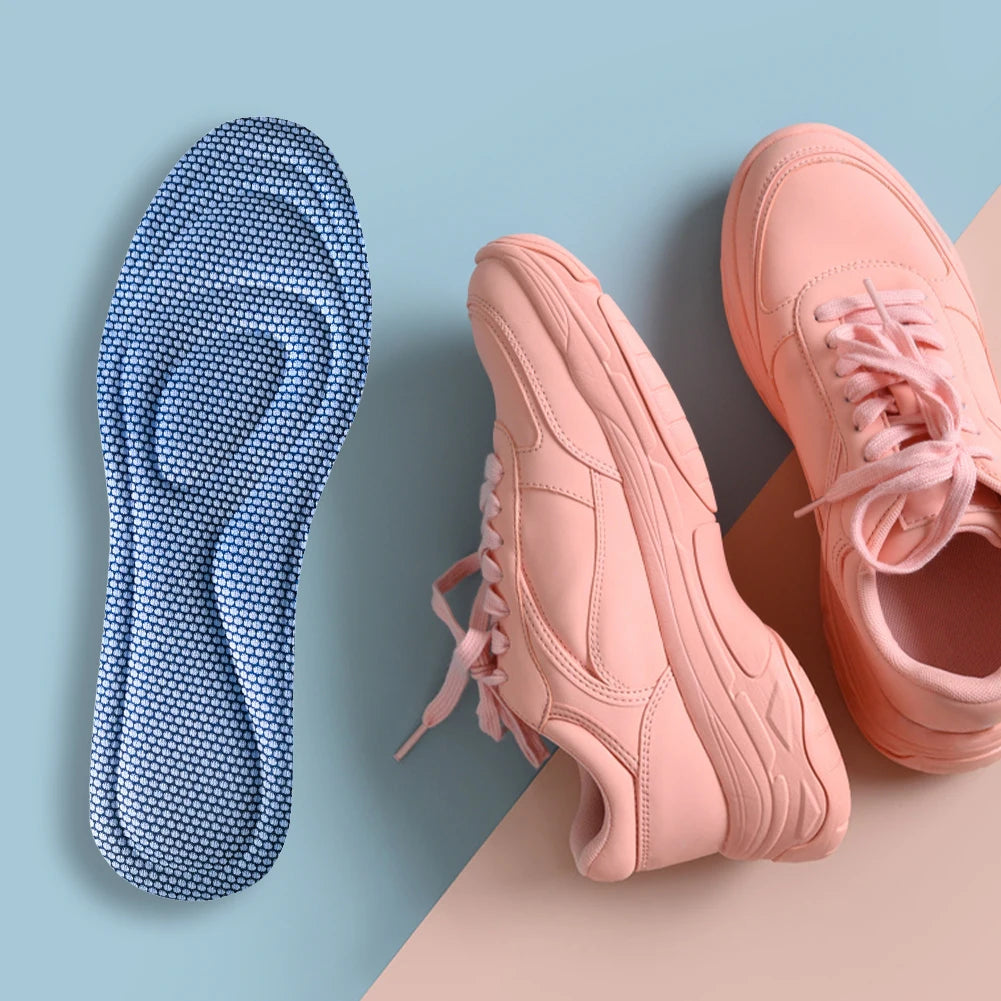 Shoe Insoles Breathable Arch Support Insoles Sweat Absorption Deodorant Insoles Massage Soft Insoles for Working Walking - THOOBO!