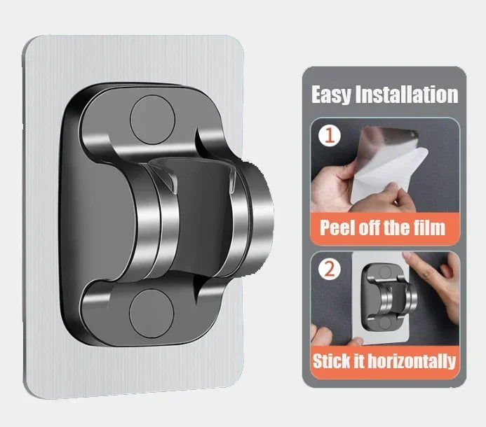 AquaForce 4‑Mode High‑Pressure Handheld Showerhead with One‑Click Stop & Built‑In Filter - THOOBO!