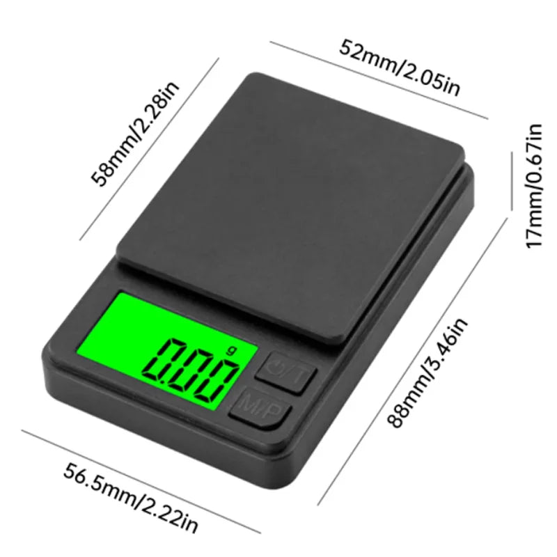 MicroMaster 1000 – Pocket Precision Scale for Food, Jewelry, Powders & Travel Weigh-Ins (0.1g Accuracy, 1000g Max)