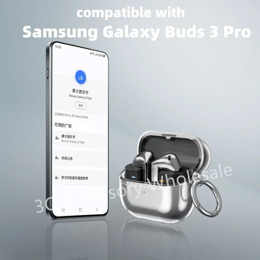 for Buds 3 Case Galaxy buzz3 soft tpu transparent earbuds case Scratch protection cover for women men Buds 3 Pro/Buds 3 Cases