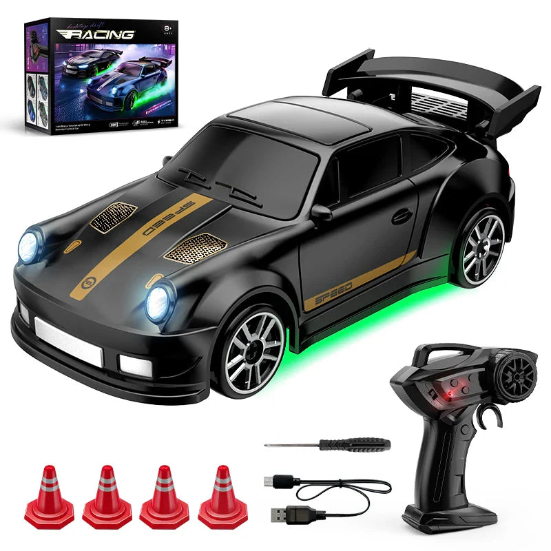1/64 Scale Drift RC Car 4WD Mini Racing Model with 2.4GHz Remote