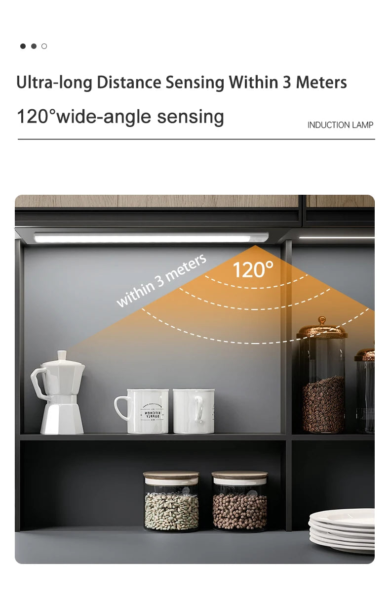 LIGHT RAIDERS Magnetic Motion Sensor Bar – Rechargeable Cabinet Saber for Kitchens, Closets & Crisis Mode - THOOBO!