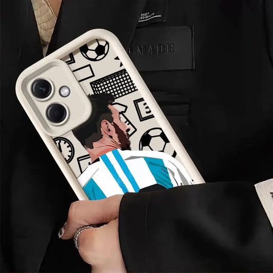 Cartoon Football Number Phone Case for Xiaomi Redmi 12 13C 5G 14C A1 A2 Plus A3 A3X A4 Poco X3 NFC C50 C51 C61 Funda Cover