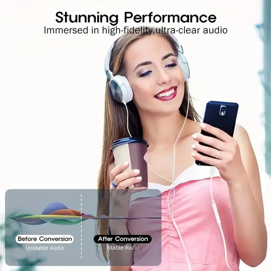 Original 3.5mm To Type C Adapter USB TypeC to 3 5mm AUX Jack Converter Audio Cable Connector For Samsung Galaxy Xiaomi Huawei