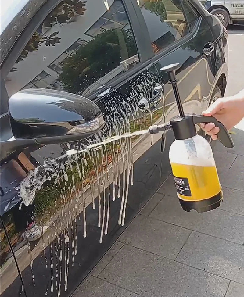 2L Car Wash Spray Bottle Foam Wash Sprayer Hand Pump Foam Sprayer Car Air Pressure Spray Washer Nozzle Can Auto Window Cleaning - THOOBO!