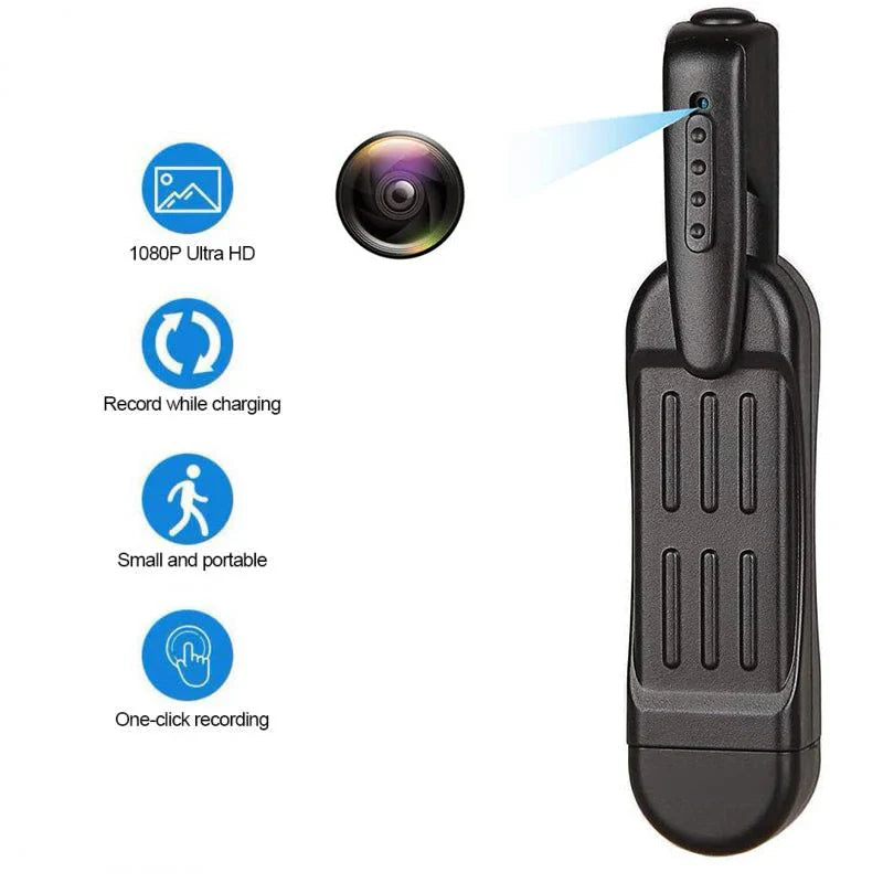 Full HD 1080P T189 Mini Camera Wearable Body Pen Cam Digital Small Sport DV Micro Camcorder Video Recorder Support Hidden Card