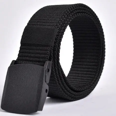 Checkpoint Ghost – Cut-to-Fit Tactical Travel Belt with Plastic Steel Buckle (No Beeps, Just Swagger) - THOOBO!