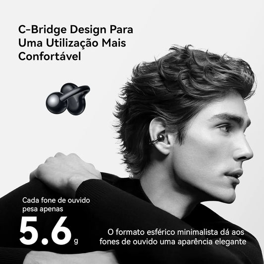 HUAWEI FreeClip Wireless Earbuds - Open Ear Bluetooth Earphones with Long Lasting Battery AI Crystal Clear Sound - Lightweight