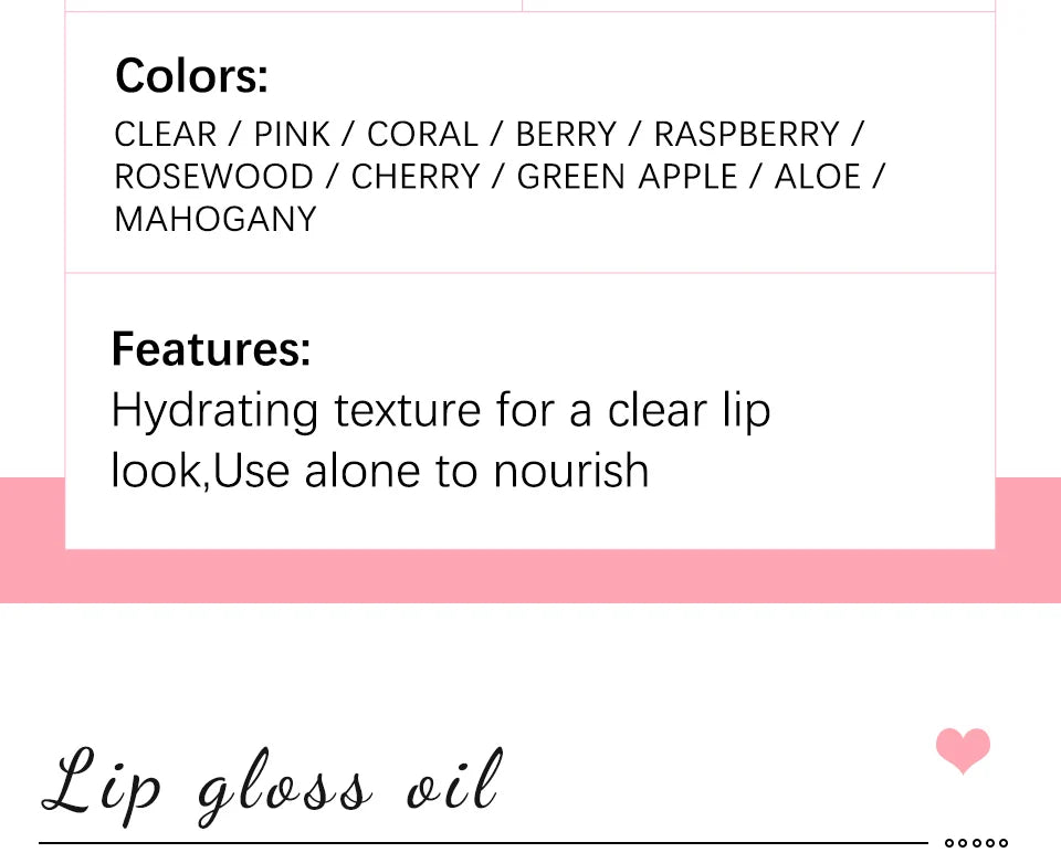 Moisturizing Lip Balm Original Lip Oil Gloss Care of the Lips Benetitnt for Lips Plumping Exfoliating Pink Plumping Gloss Oil - THOOBO!