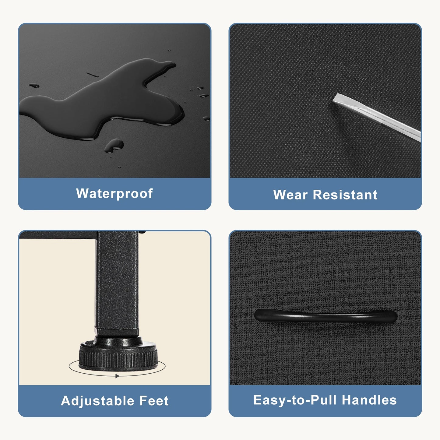 JHK Desser For Bedroom With 7 Fabric Drawers Organizer Storage Closet Chest Clothes For Living Room Display Cabinet Of Furniture - THOOBO!