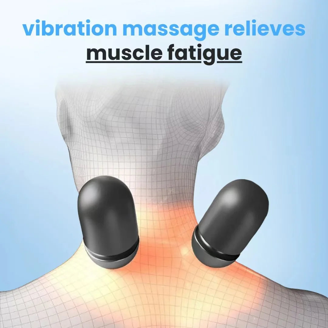 Neck-Fiesta Fusion: 3-in-1 Heat, Vibe & Stretch Pillow for Legends Who Carry It All - THOOBO!