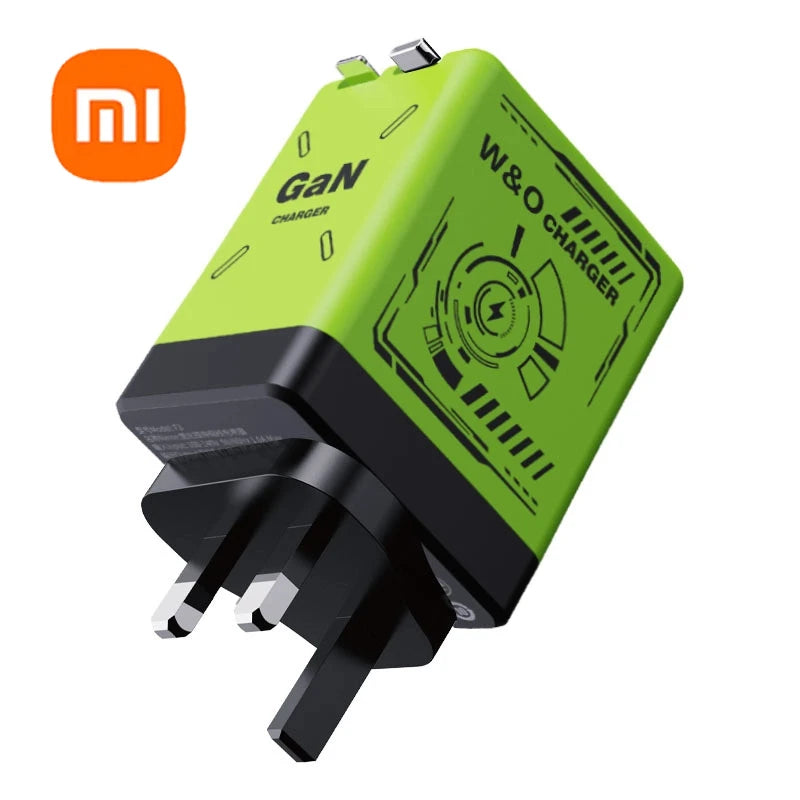 Xiaomi GaN 120W Ultra Fast Charger with Retractable Dual Type-C Cable – Holiday Power in Your Pocket
