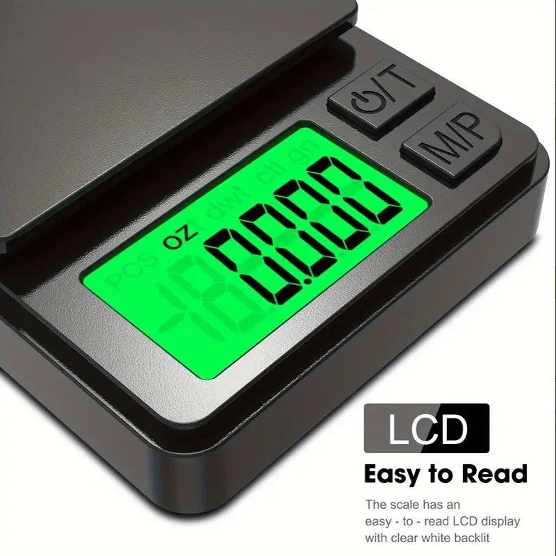 MicroMaster 1000 – Pocket Precision Scale for Food, Jewelry, Powders & Travel Weigh-Ins (0.1g Accuracy, 1000g Max)