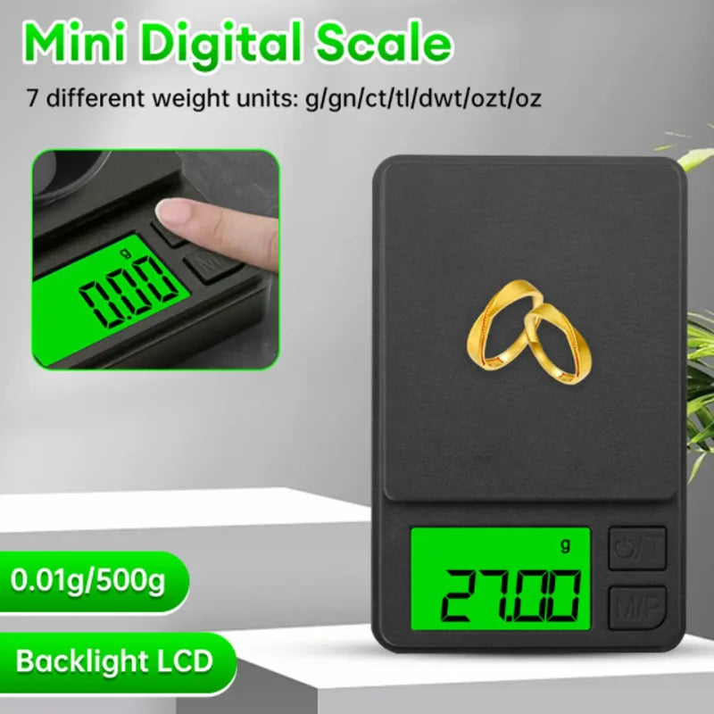 MicroMaster 1000 – Pocket Precision Scale for Food, Jewelry, Powders & Travel Weigh-Ins (0.1g Accuracy, 1000g Max)