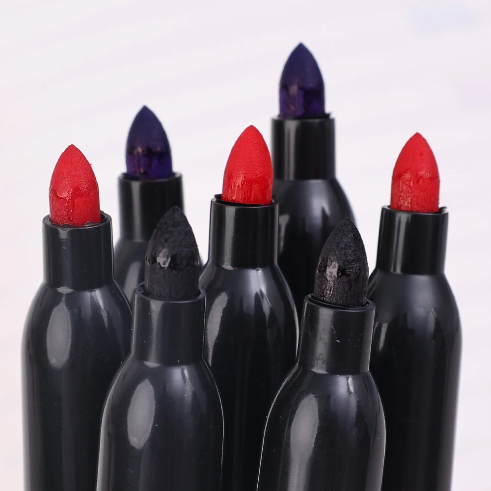 Permanent Marker Pen Drawing Markers Black Blue Red Waterproof Ink Sketch Pens Stationery Art School Supplies For Glass Metal - THOOBO!