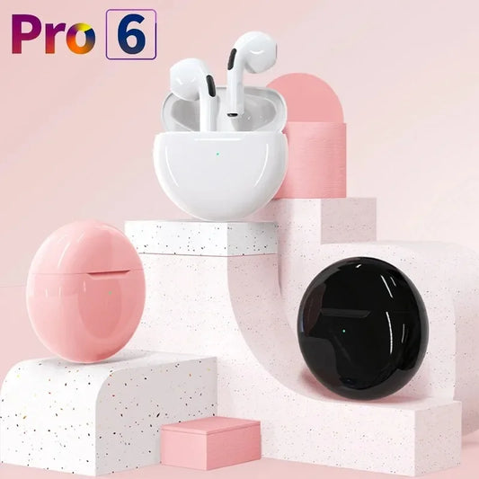 Pro6 SoundPods 5.3 – Smart Touch Bluetooth Earbuds with Deep Bass, Noise Cancel, & Workout-Ready Water Resistance - THOOBO!