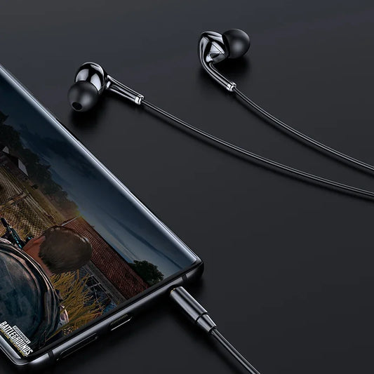 Awei Wired Headphones In Ear Headset Wired Earphones with Mic Bass Stereo Earbuds Sports In-line Control For Phones