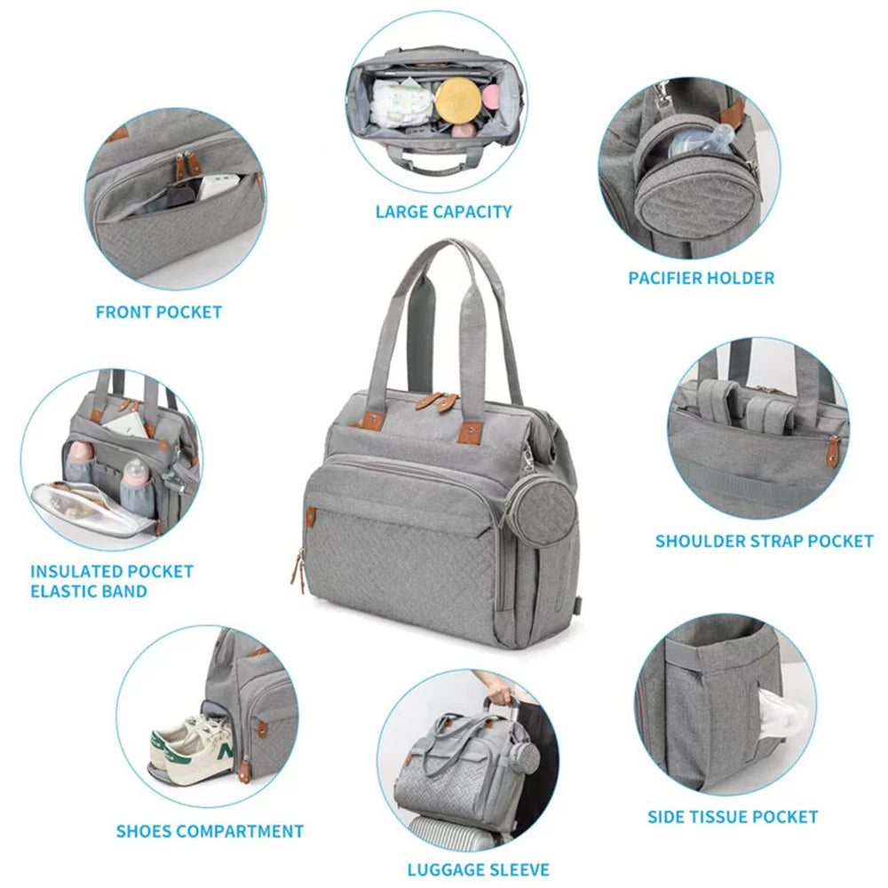 BrightNest CarryAll — PANGDUBE Large-Capacity Maternity & Baby Diaper Backpack for Travel & Daily Joy 🌞👶
