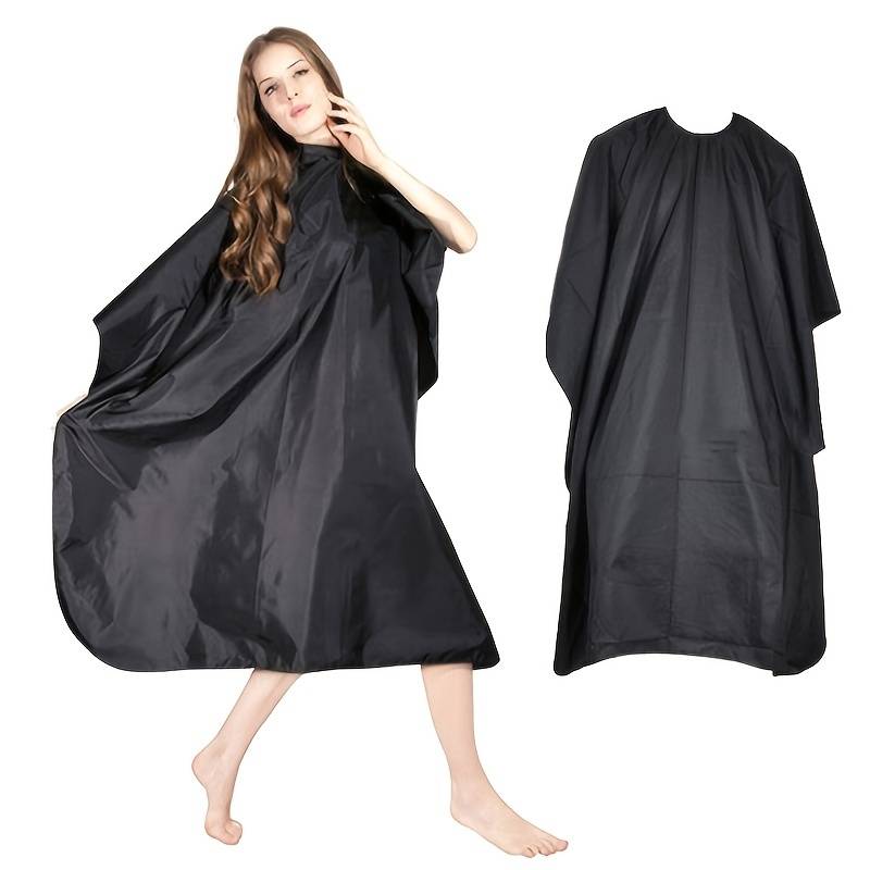 ProCut Hairdressing Cape – Durable, Waterproof Salon Gown for Hair Stylists, Barbers & Home Haircuts (Black 140×90cm)