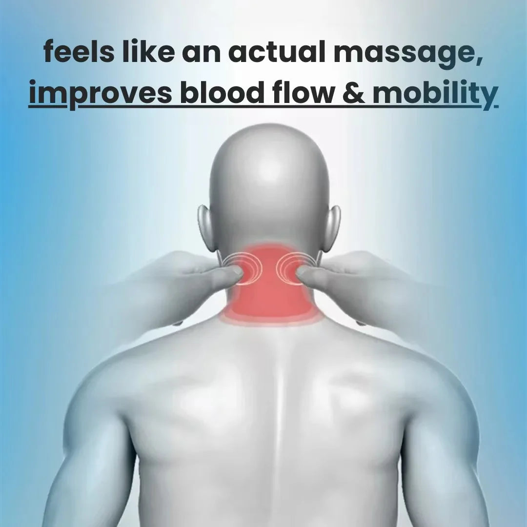 Neck-Fiesta Fusion: 3-in-1 Heat, Vibe & Stretch Pillow for Legends Who Carry It All - THOOBO!