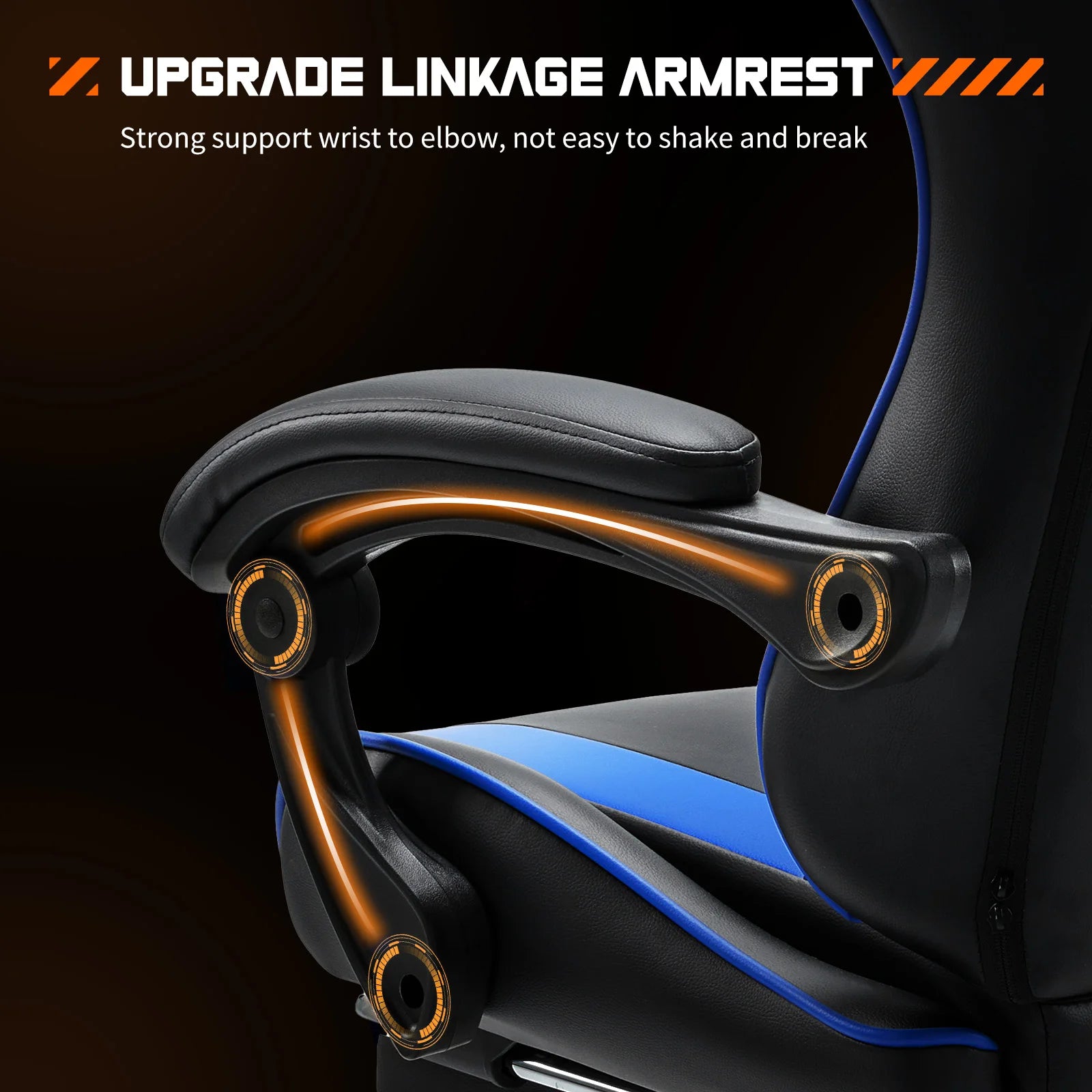 TurboFlex Racing Chair – Adjustable Swivel PU Leather Gaming & Office Throne with Headrest & Lumbar Support - THOOBO!