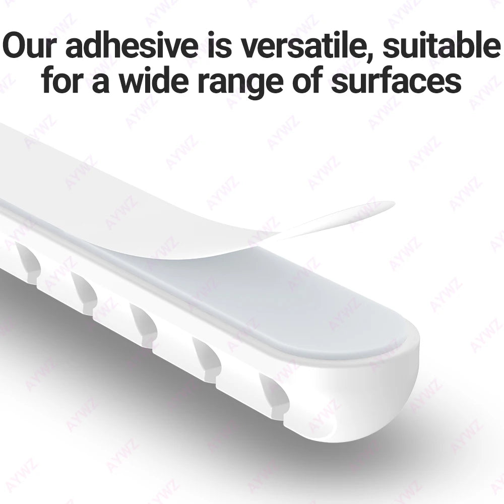 Adhesive Cable Holder Clips Cord Management Wire Organizer for Desktop USB Charging Cable Nightstand Power Cord Mouse Cable - THOOBO!