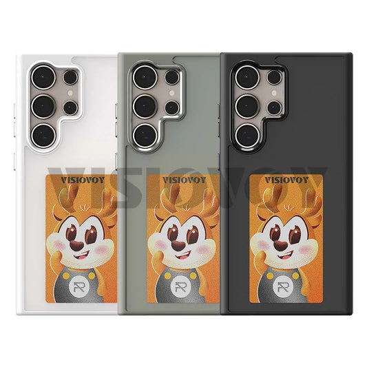 Smart NFC Phone Case for Samsung Galaxy S24, S23 Ultra, DIY, 4 Color, E Ink Screen, Couples Photo, Anime Characters