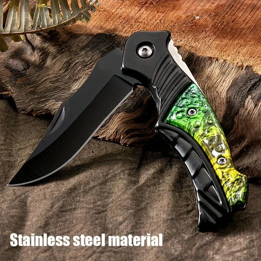 EdgeCrafter Folding Fruit & Survival Knife — Compact Stainless Steel Outdoor Cutter for Kitchen, Camping & Everyday Carry