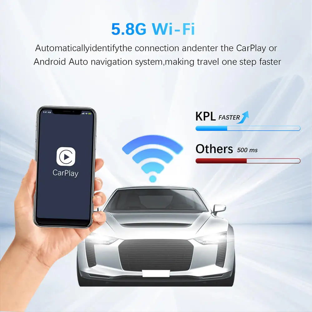 DriveMate DuoLink – 2-in-1 Wireless CarPlay & Android Auto Adapter | Plug & Play USB Converter for Factory OEM Systems