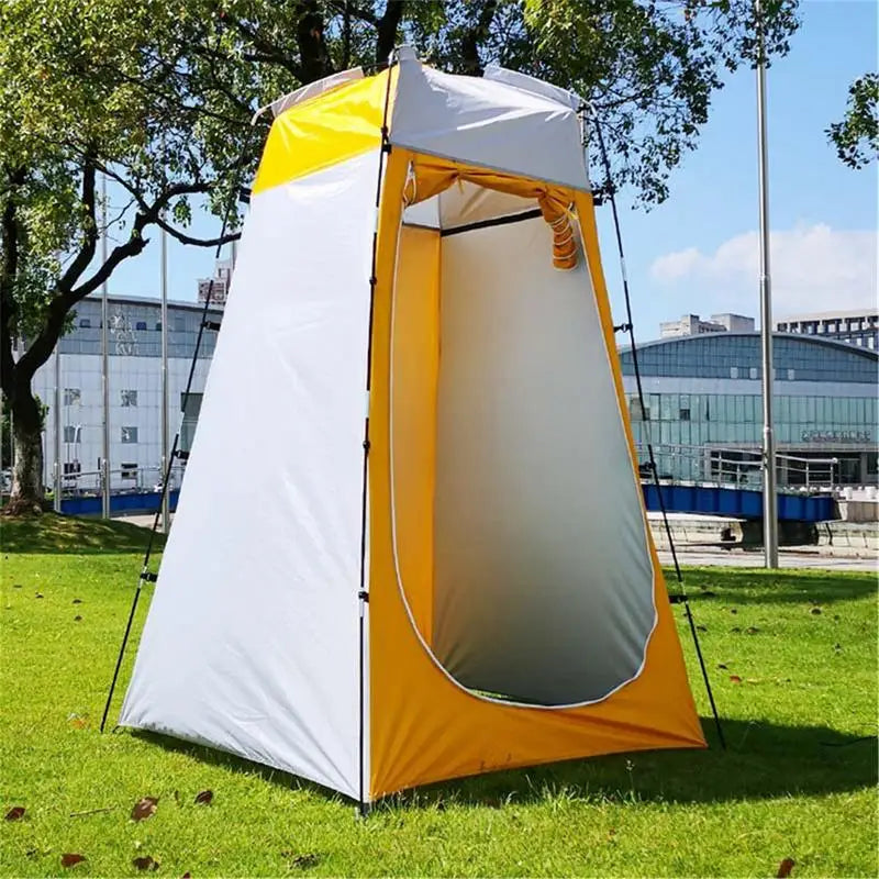 The Pop-Up Pee-Q: Insta-Privacy Outdoor Tent for Showers, Toilets & Quick Changes – Sun-Safe, Camp-Ready & Fast-Pitch Fun