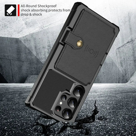 Card Wallet Case for Samsung Galaxy S24 S23 FE S25 S23 Plus S22 S21 Ultra A55 A35 A15 A54 A34 A53 A52S A52 A14 A05S A05 A24 A16