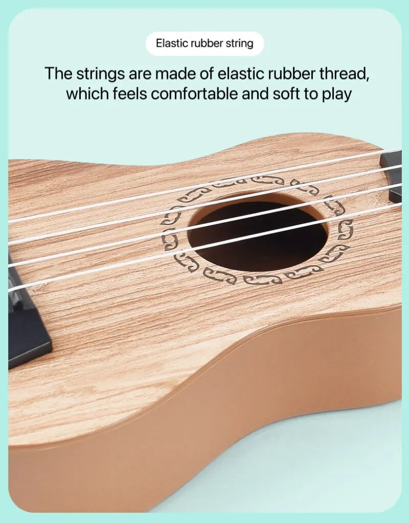 35cm Children Guitar Toy Can Be Used To Play Elementary Instruments With Paddles Simulating Yukrili Music Toys - THOOBO!