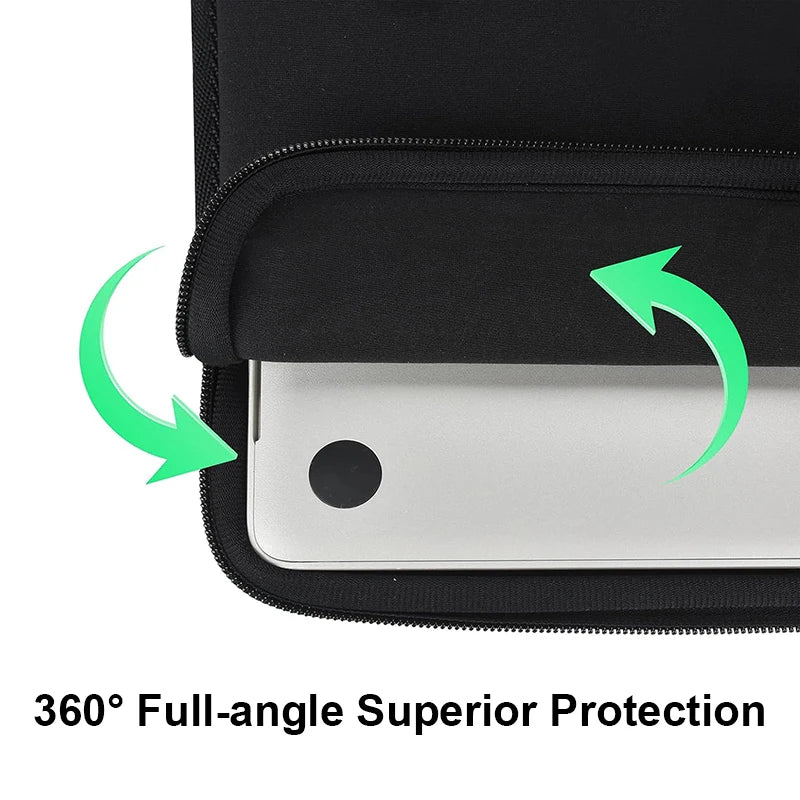 CloudSnug Cotton Laptop Sleeve – Ultra-Soft Zipper Cover for MacBook, Matebook, Dell, HP & More (11”–15.6”) - THOOBO!