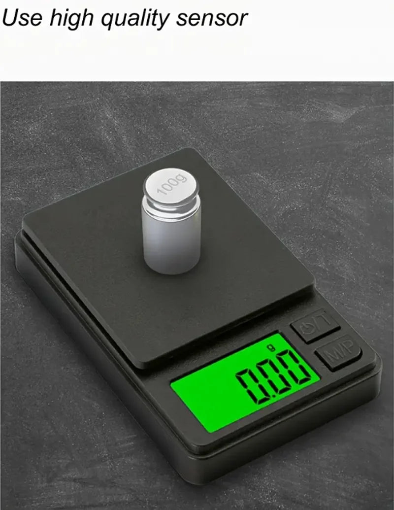 MicroMaster 1000 – Pocket Precision Scale for Food, Jewelry, Powders & Travel Weigh-Ins (0.1g Accuracy, 1000g Max)