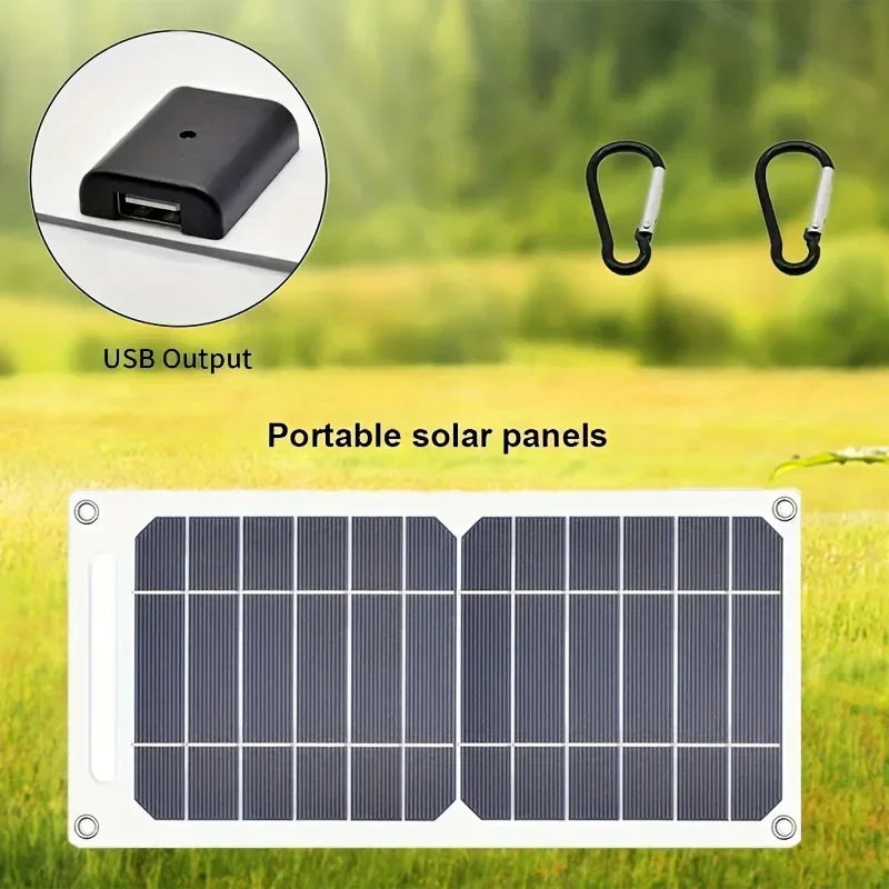 35W Sunpower Portable Solar Panel 5V Solar Plate WithUSB Safe Stabilize Charger ForPower Bank Phone Outdoor Camping Home RV Gift - THOOBO!