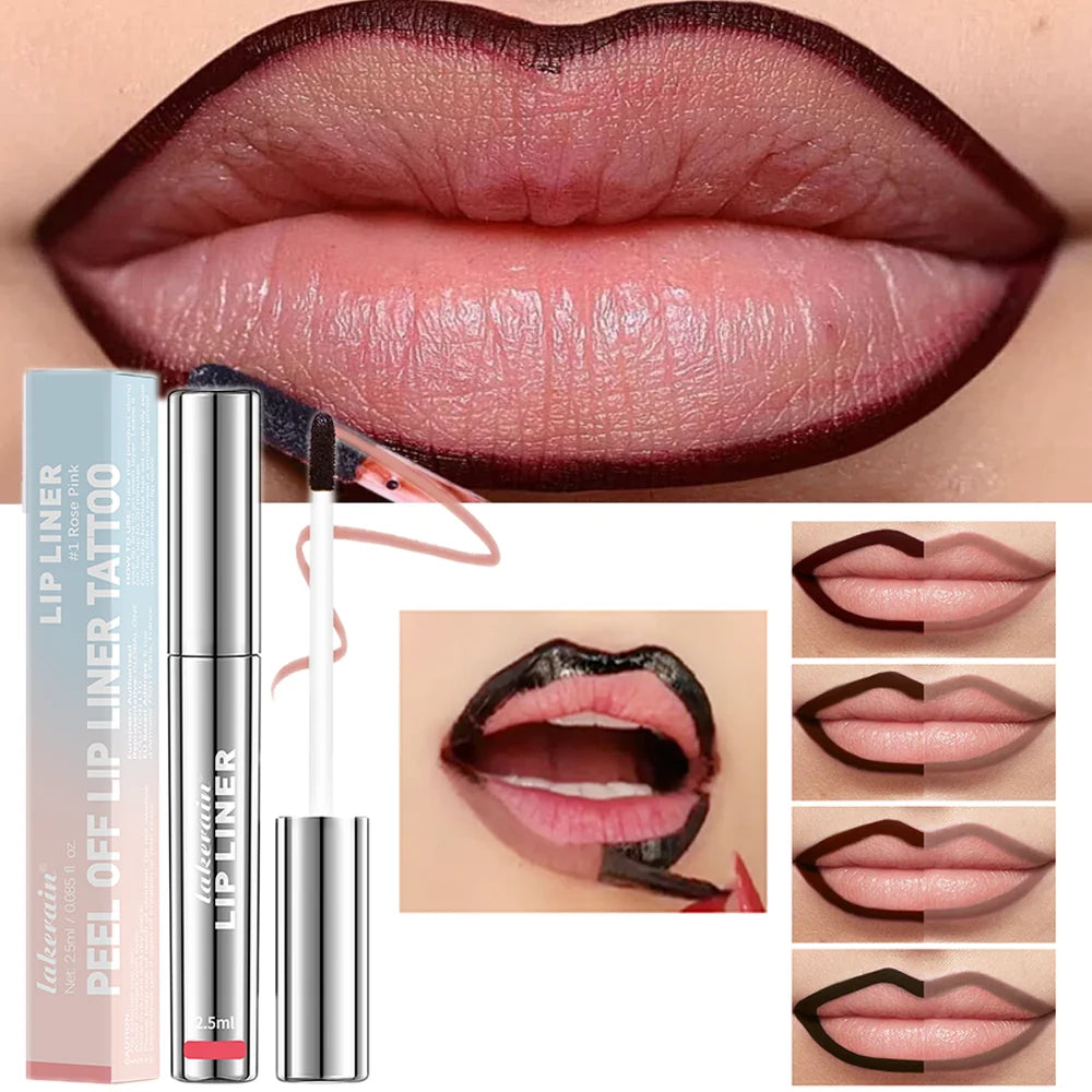 Tattoo Tease Lip Liner – Waterproof Peel-Off Lip Tint for Bold, Smudge-Free Color with a Satisfying Tear-Off Finish