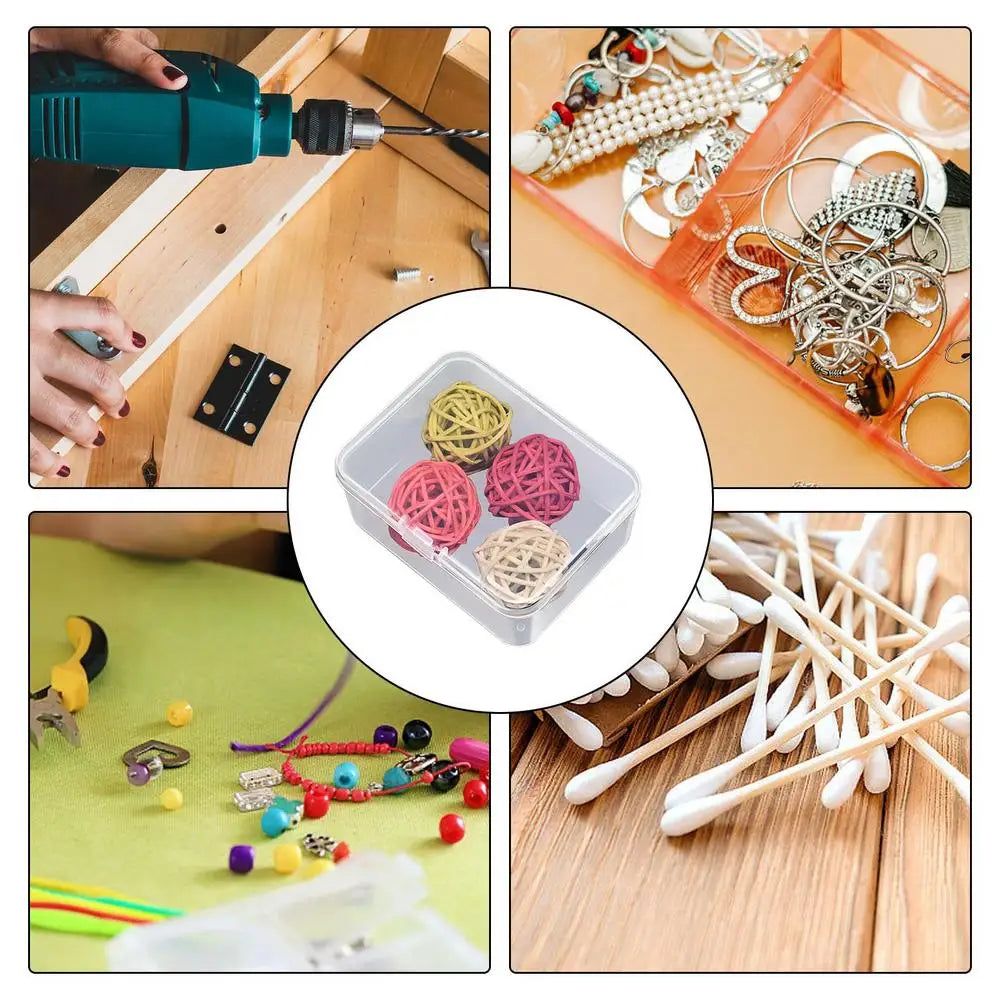 “Tiny Tidy Hero” Clear Mini Storage Box – Snap-Lid Organizer for Life’s Little Chaos