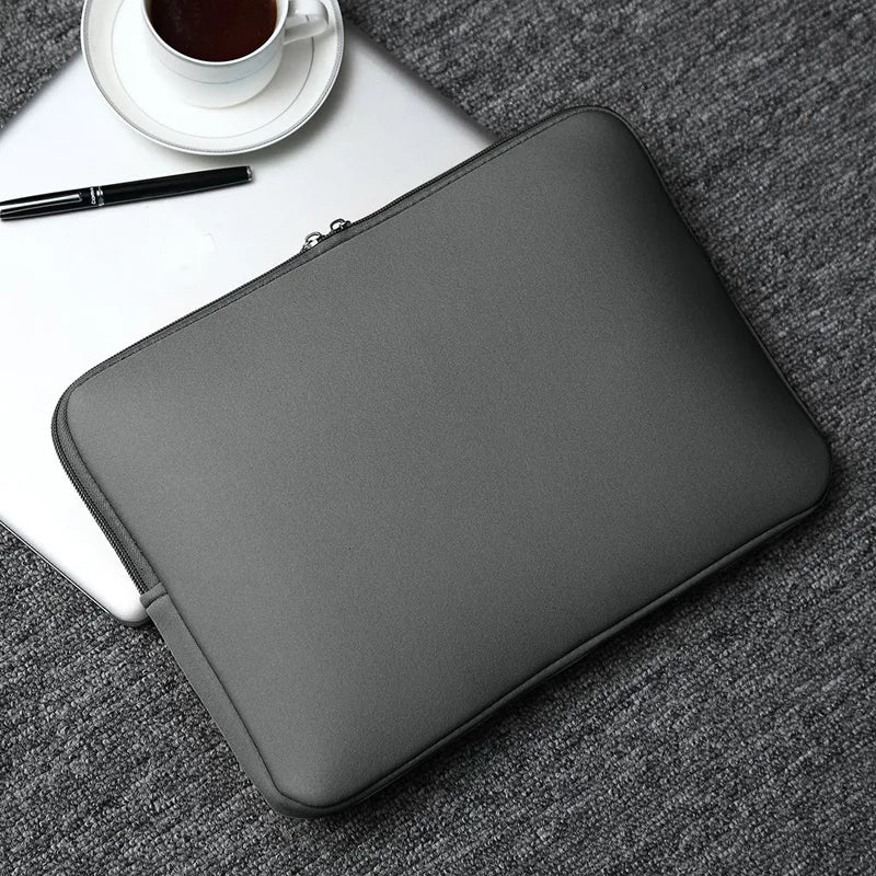 CloudSnug Cotton Laptop Sleeve – Ultra-Soft Zipper Cover for MacBook, Matebook, Dell, HP & More (11”–15.6”) - THOOBO!