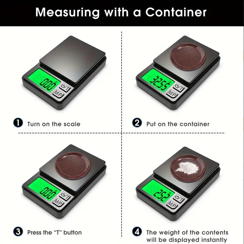 MicroMaster 1000 – Pocket Precision Scale for Food, Jewelry, Powders & Travel Weigh-Ins (0.1g Accuracy, 1000g Max)