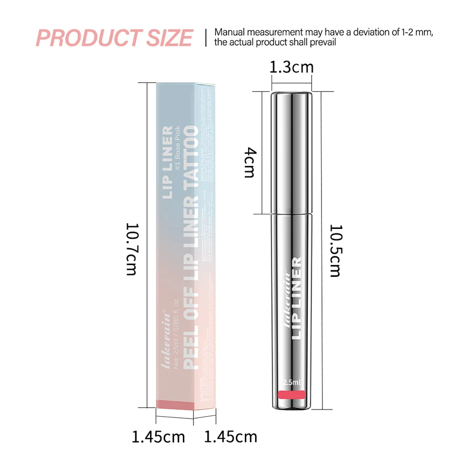 Tattoo Tease Lip Liner – Waterproof Peel-Off Lip Tint for Bold, Smudge-Free Color with a Satisfying Tear-Off Finish